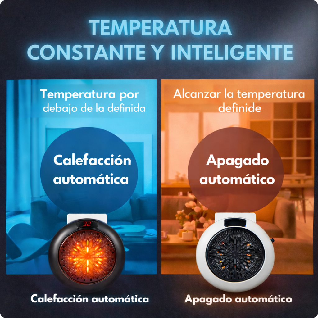 🔥 CALEFACTOR PORTÁTIL 900W  ❄️➡️🔥 DEL FRÍO EXTREMO AL CONFORT ABSOLUTO CON SOLO ENCENDERLO 🏡