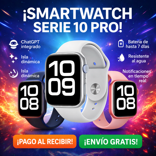 ⌚ Controla tu día, tu salud y tu tiempo con el SMARTWATCH SERIE 10 💎 🚀 TECNOLOGÍA INTELIGENTE EN TU MUÑECA | 🔥 OFERTA ESPECIAL SOLO HOY