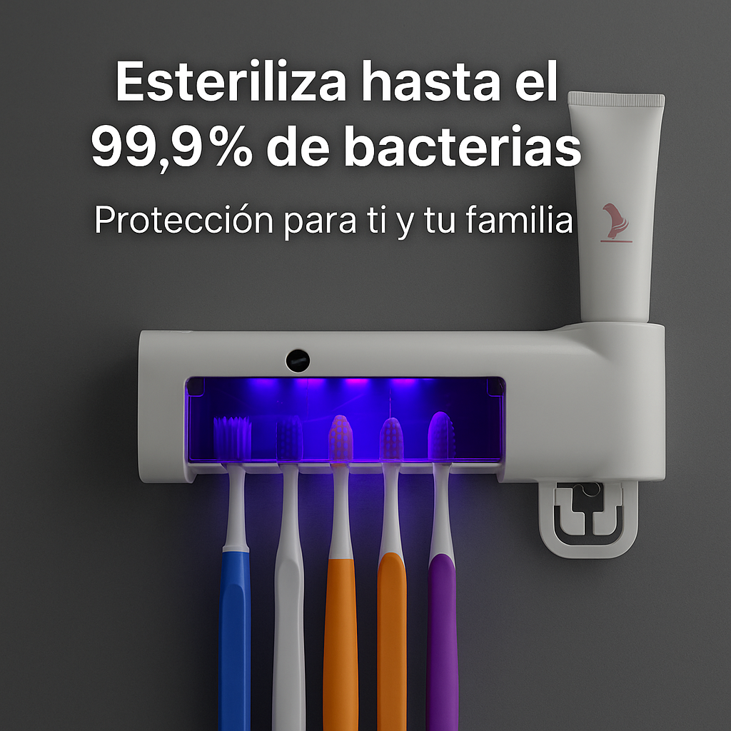 💎 Esterilizador UV para Cepillos – Máxima Higiene ✨ 99,9% Libre de Bacterias 🔒 Oferta Exclusiva