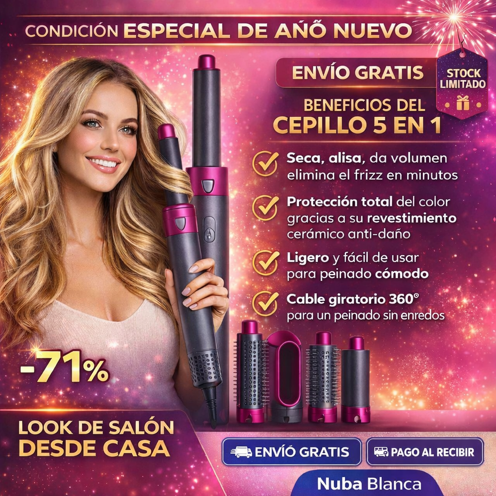✨ Di adiós al frizz y dale la bienvenida a un cabello de salón — sin salir de casa! 🔥 -71% + ENVÍO GRATIS ⭐