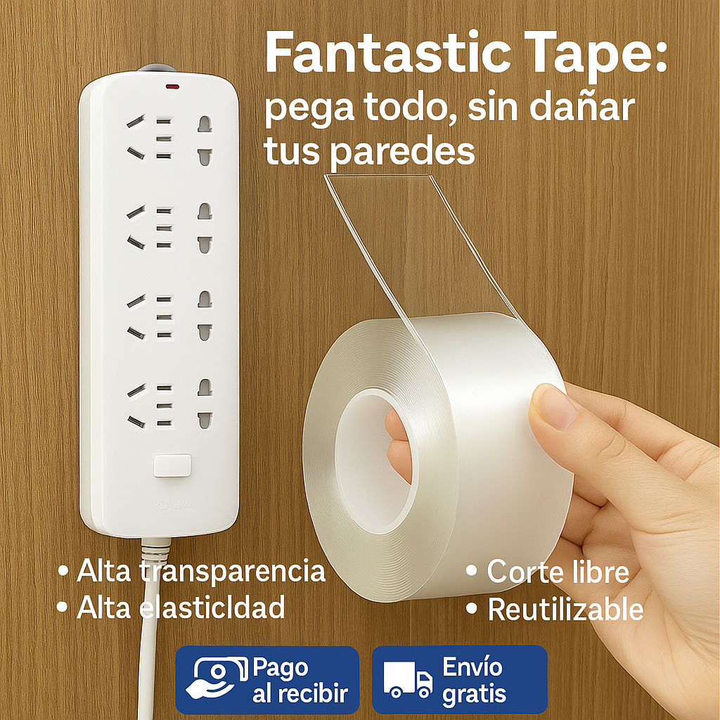Fantastic Tape: pega todo, sin dañar tus paredes