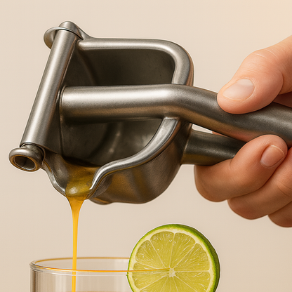 EXPRIMIDOR METÁLICO – MÁS ZUMO EN MENOS TIEMPO