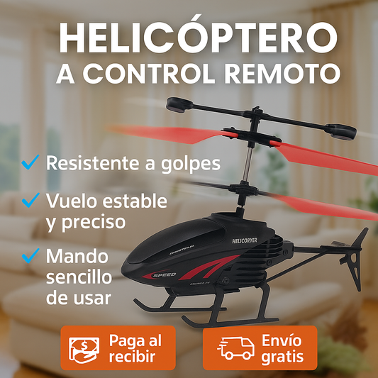 Mini Helicóptero Turbo – Diversión sin límites para toda la familia