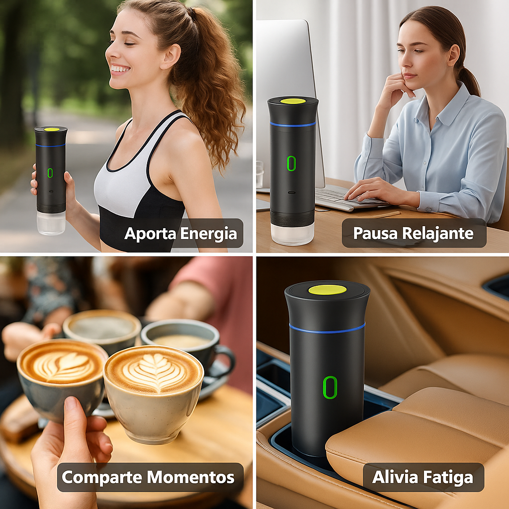 💎 Cafetera Portátil 3 en 1 – 👉 Espresso perfecto con cápsulas, café molido o instantáneo. ✨ ¡Llévala contigo a todas partes!