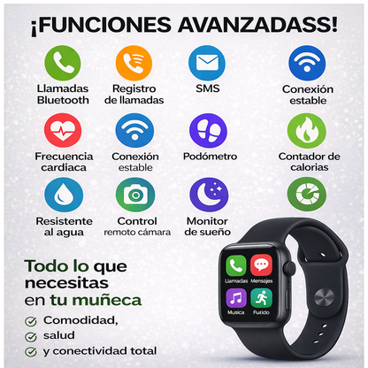 ⌚ Controla tu día, tu salud y tu tiempo con el SMARTWATCH SERIE 10 💎 🚀 TECNOLOGÍA INTELIGENTE EN TU MUÑECA | 🔥 OFERTA ESPECIAL SOLO HOY