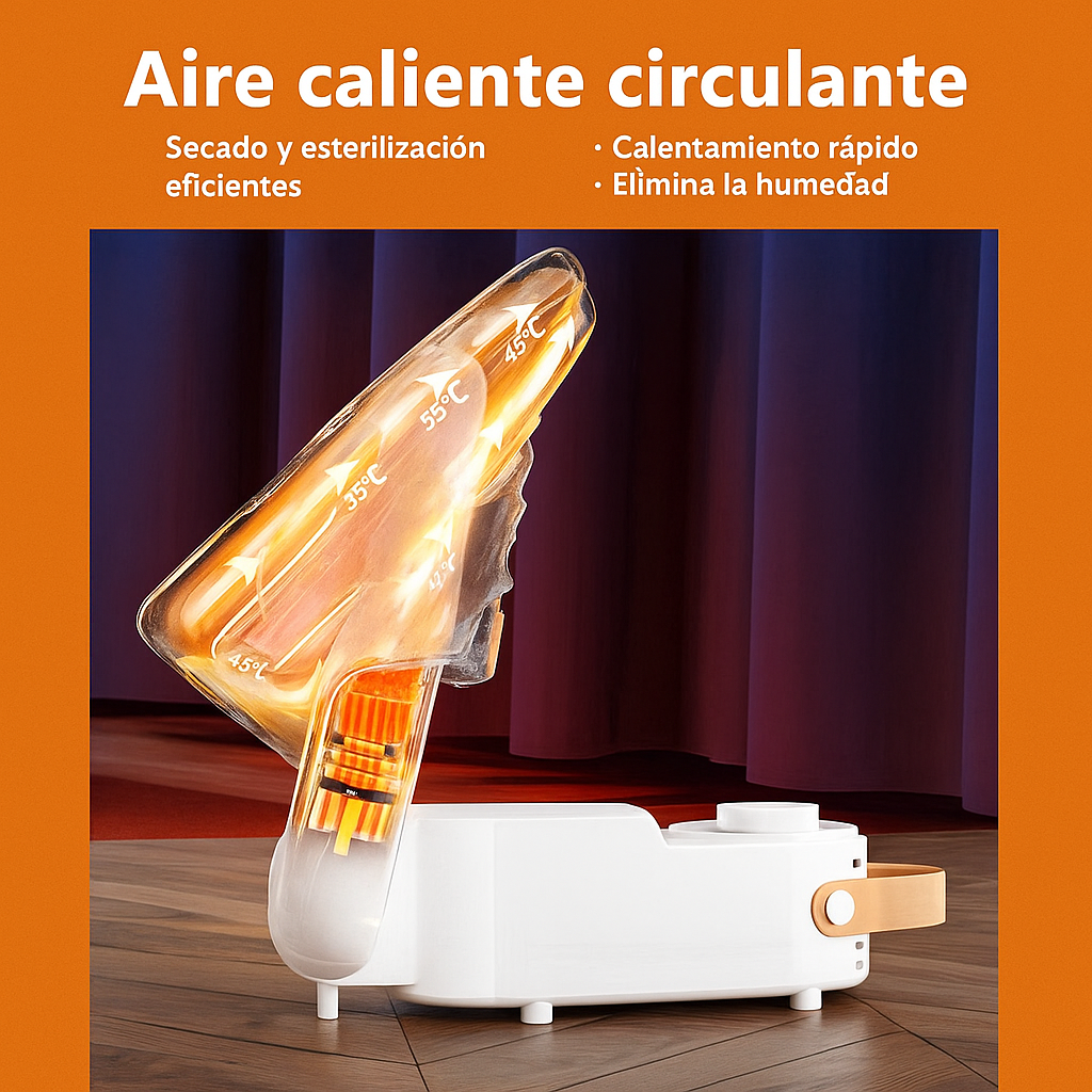 Secador de Zapatos - Mantén Tus Zapatos Siempre Secos, Limpios y Listos Para Usar 👟✨