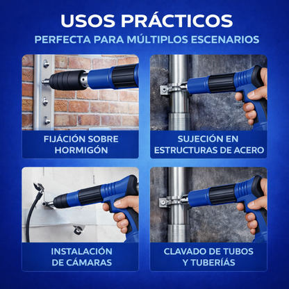 🔧 Pistola de Clavos PRO FORCE con KIT COMPLETO + Maletín Profesional + Gafas y Protección Auditiva INCLUIDAS 🎯🔥