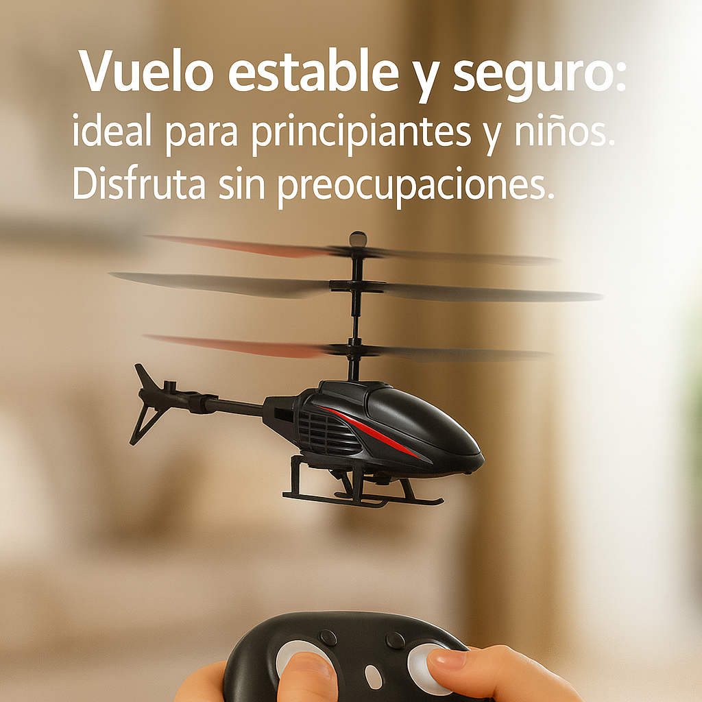 Mini Helicóptero Turbo – Diversión sin límites para toda la familia