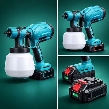 🎨 Pulverizadora de Pintura Inalámbrica con Doble Batería Incluye batería extra + depósito de alta capacidad + REGALO EXCLUSIVO 🔥