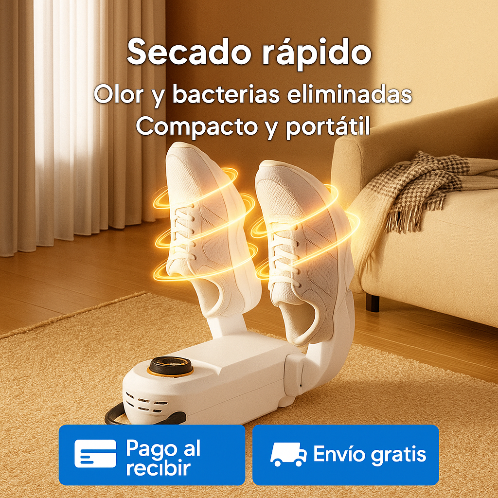 Secador de Zapatos - Mantén Tus Zapatos Siempre Secos, Limpios y Listos Para Usar 👟✨
