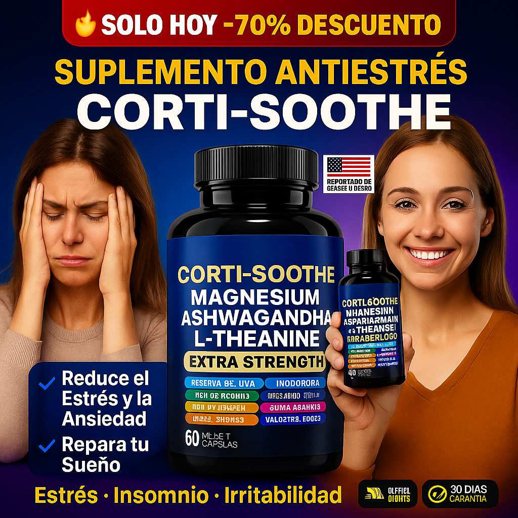 🍃Dile adiós al estrés, la ansiedad y el insomnio con CORTI SOOTHE 💎 70% DE DESCUENTO SOLO HOY🔥