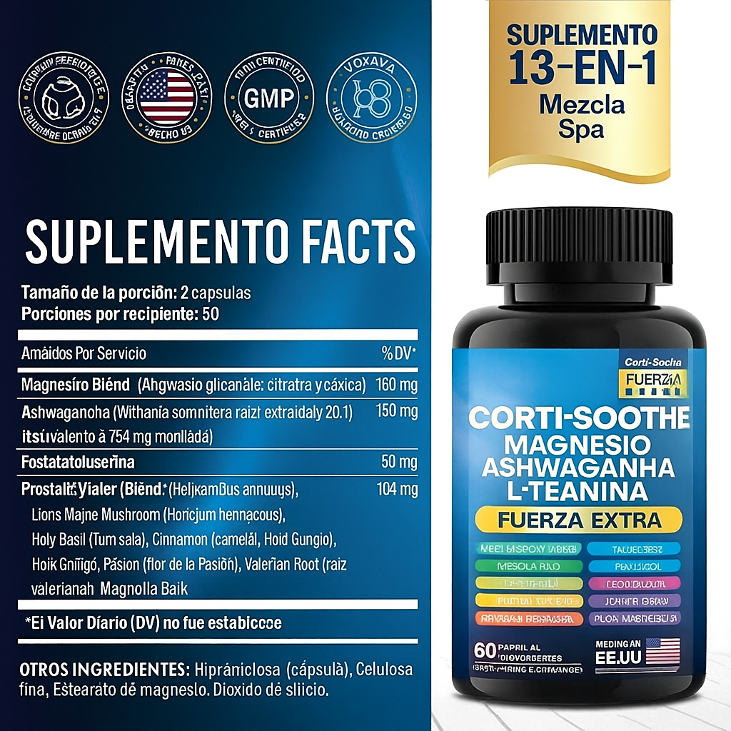 🍃Dile adiós al estrés, la ansiedad y el insomnio con CORTI SOOTHE 💎 70% DE DESCUENTO SOLO HOY🔥