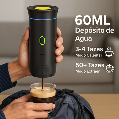 💎 Cafetera Portátil 3 en 1 – 👉 Espresso perfecto con cápsulas, café molido o instantáneo. ✨ ¡Llévala contigo a todas partes!