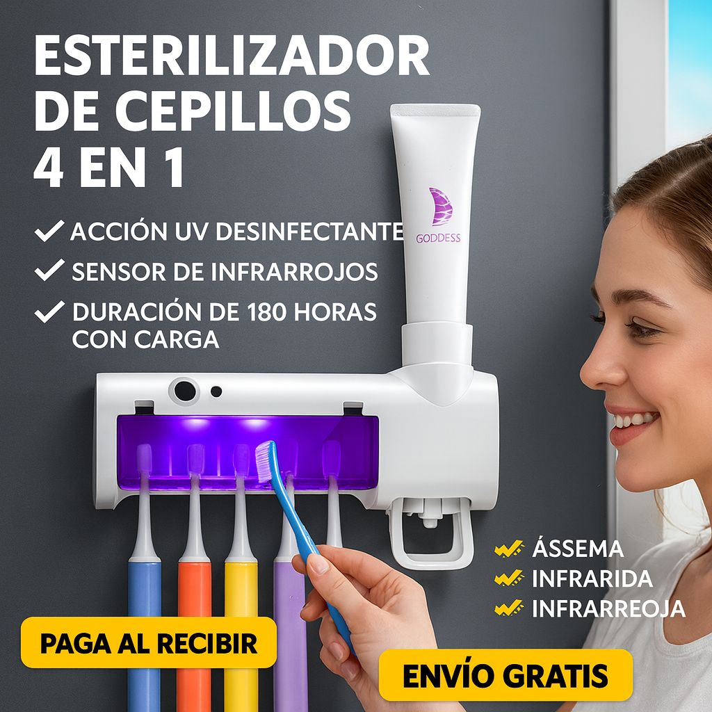 💎 Esterilizador UV para Cepillos – Máxima Higiene ✨ 99,9% Libre de Bacterias 🔒 Oferta Exclusiva