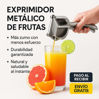 EXPRIMIDOR METÁLICO – MÁS ZUMO EN MENOS TIEMPO